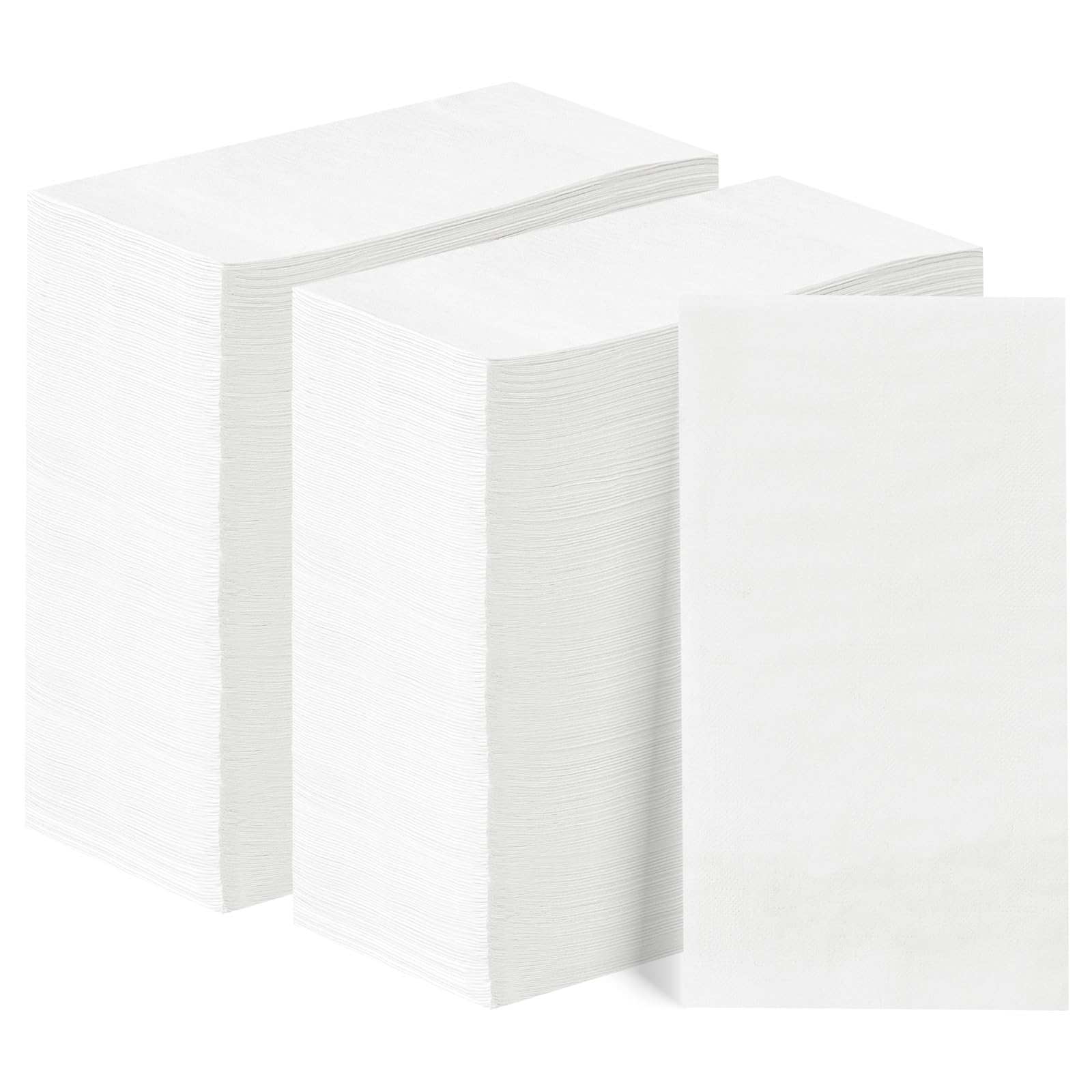 BESTVIP Disposable 3-Ply Napkins with Decorative Border