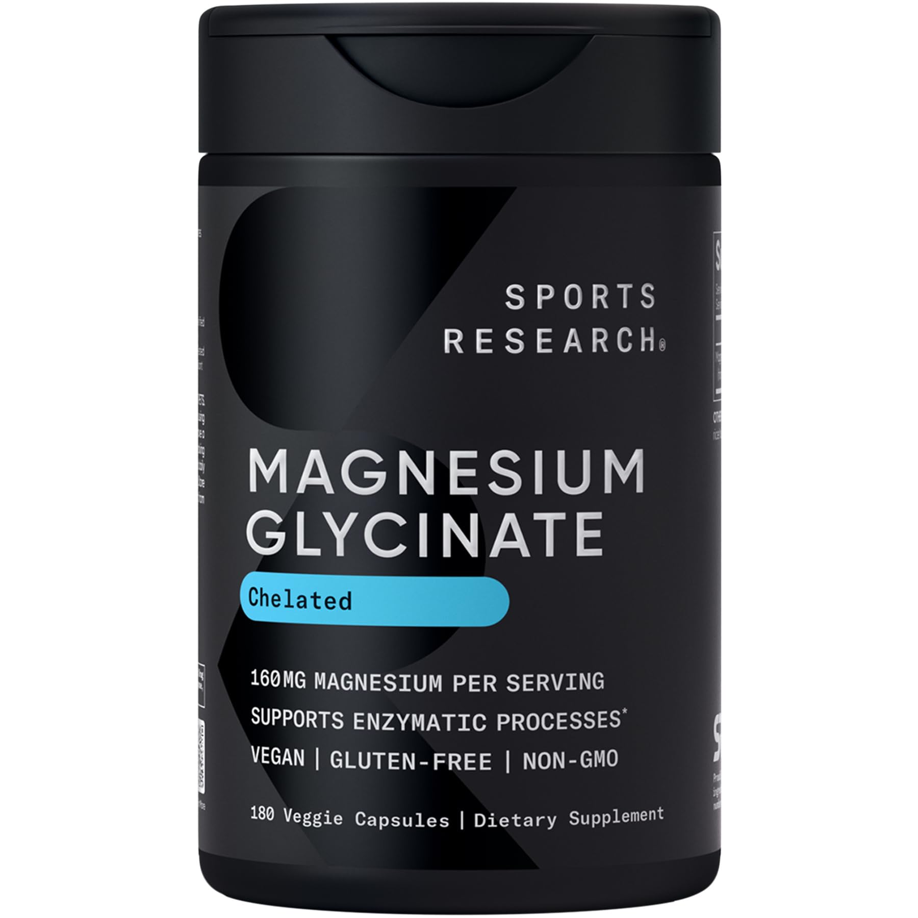 Sports Research Magnesium Glycinate - Chelated 160 mg

