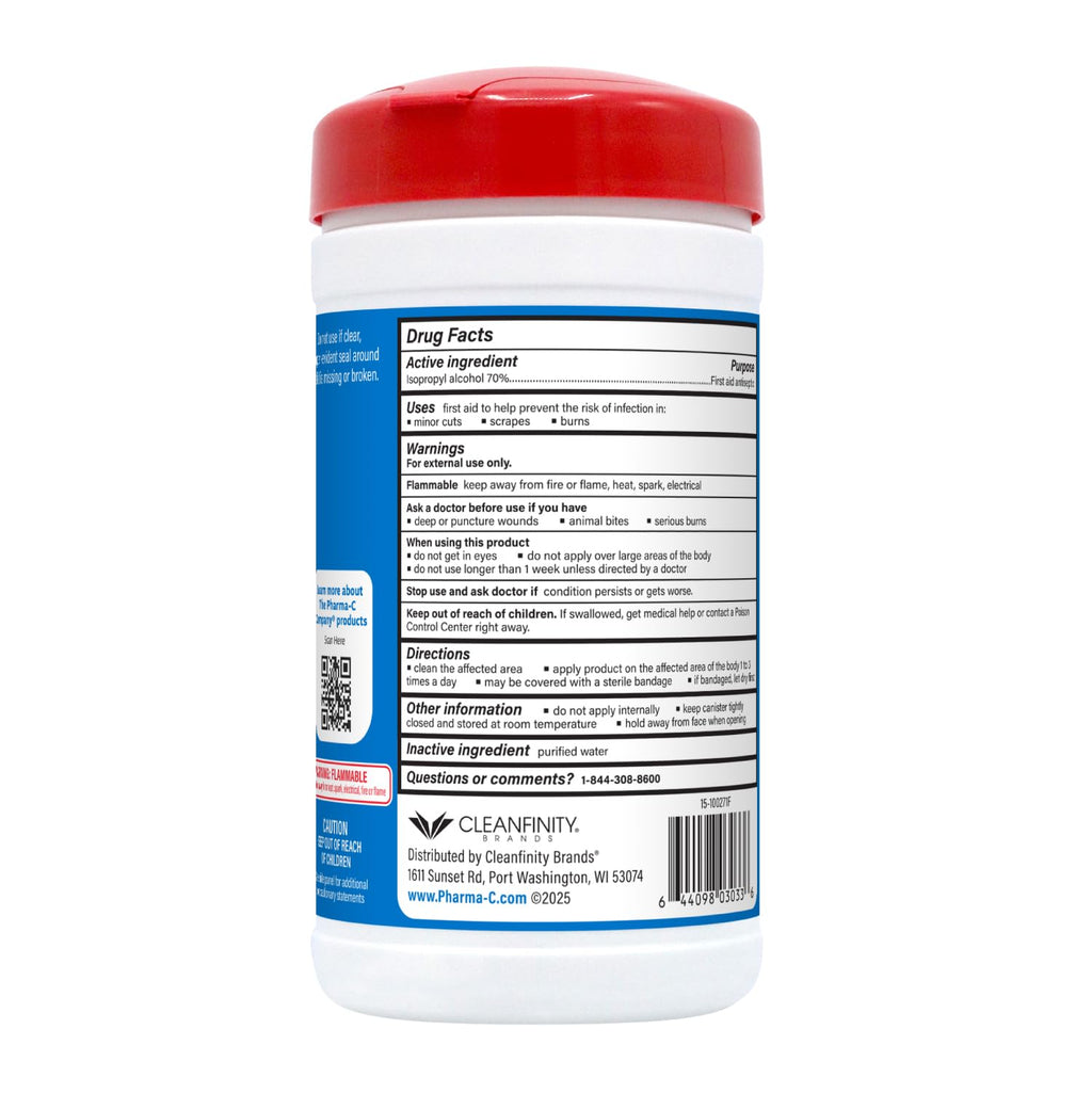 Isopropyl Alcohol Wipes by The Pharma-C Company

