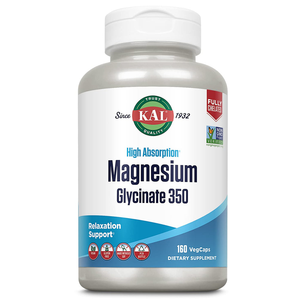 KAL Magnesium Glycinate with BioPerine – High Absorption Chelate for Stress & Relaxation