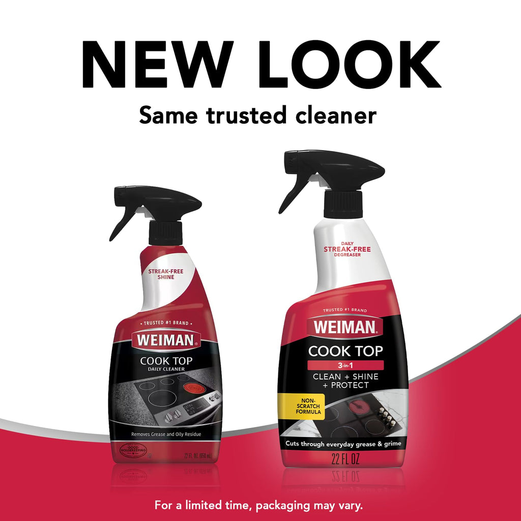 Weiman Cooktop Cleaning Spray with Microfiber Cloth

