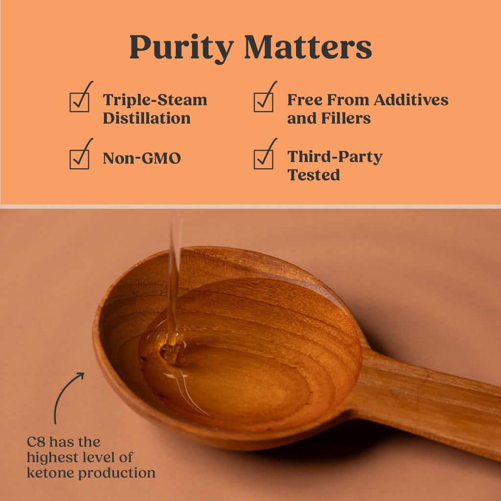 Bulletproof Brain Octane MCT Oil - Pure Coconut Oil for Keto

