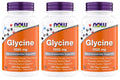 Now Foods Glycine 1000 mg Free-Form Pharmaceutical Grade, Vegan, Gluten Free, Kosher