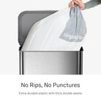 simplehuman Code J Custom Fit Liners for Kitchen Trash Cans

