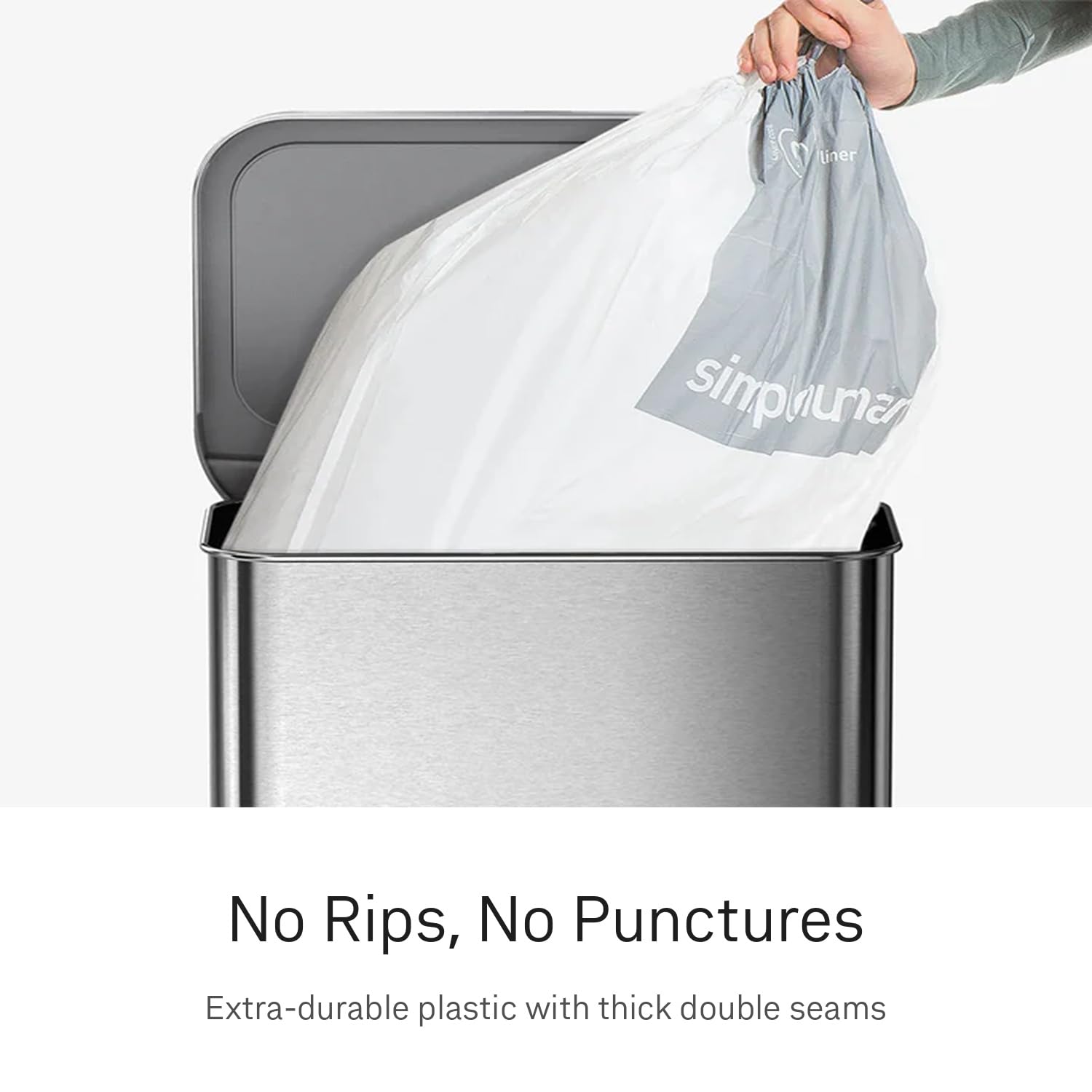 simplehuman Code J Custom Fit Liners for Kitchen Trash Cans

