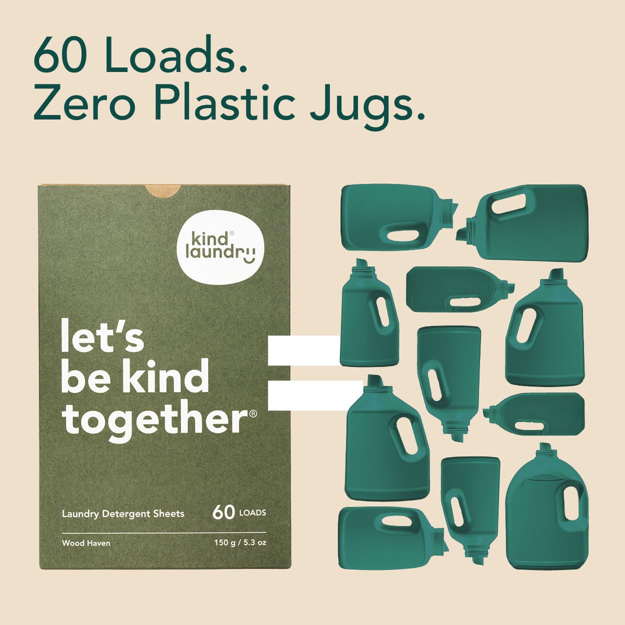 Kind Laundry Detergent Sheets - EWG Verified, Safe for Skin

