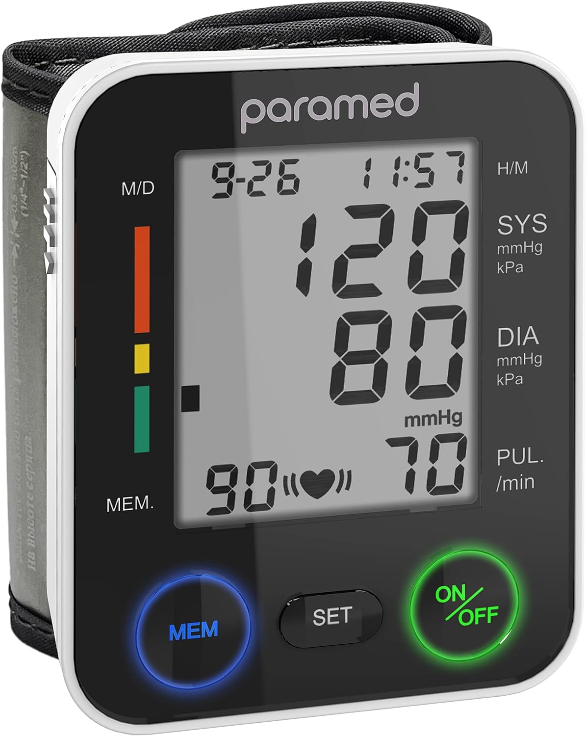 PARAMED Automatic Wrist Blood Pressure Monitor Kit

