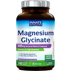 Innate Vitality Magnesium Glycinate 500mg – Vegan, Non-GMO

