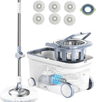 Michao Spin Mop Bucket Deluxe Floor Cleaning System

