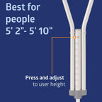 Medline Aluminum Crutches – Lightweight Walking Aid

