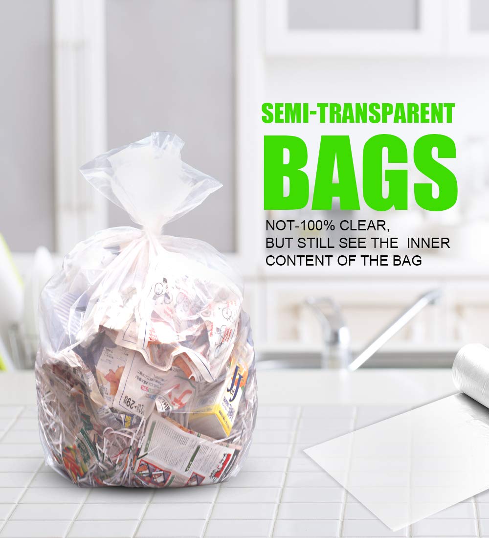 Garbage Bags FORID – Clear Plastic Trash Bags for Home

