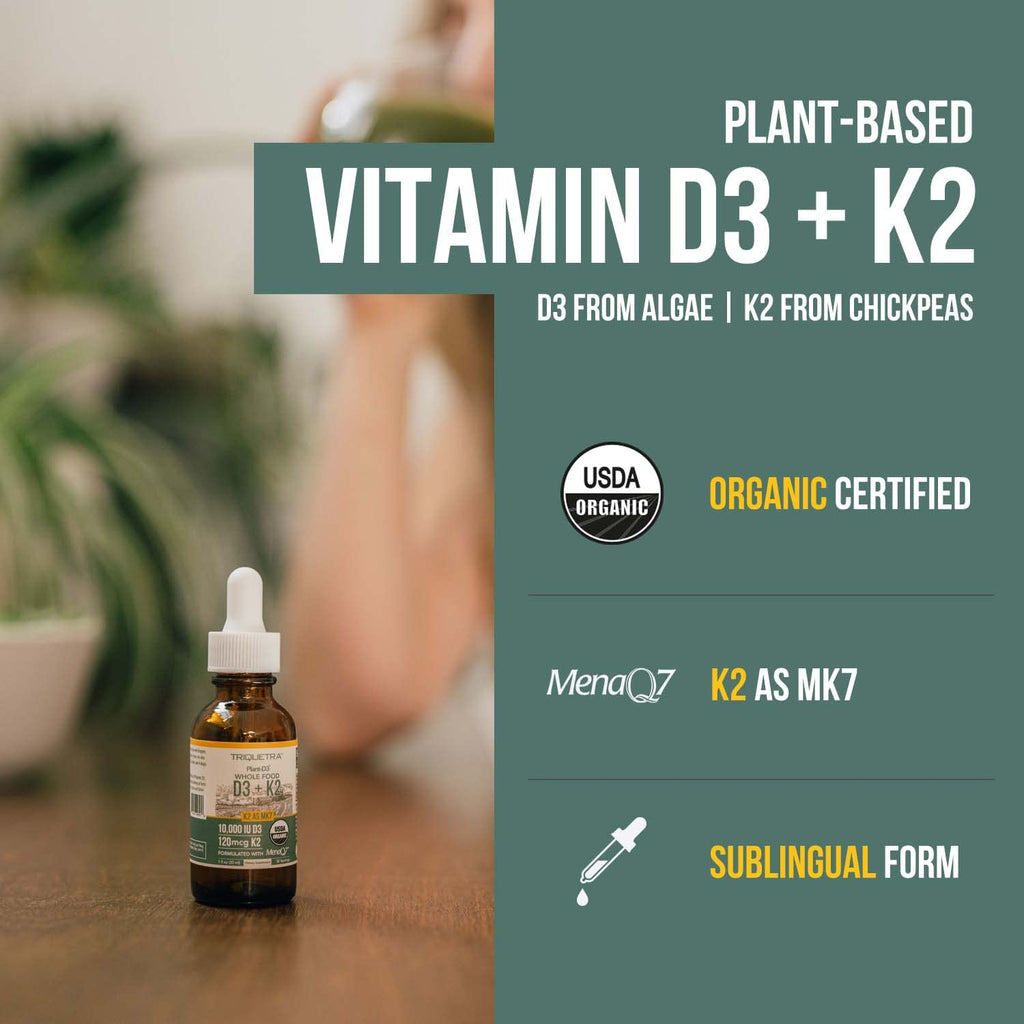 MenaQ7 Organic D3 K2 Vitamin Sublingual Drops 10000 IU

