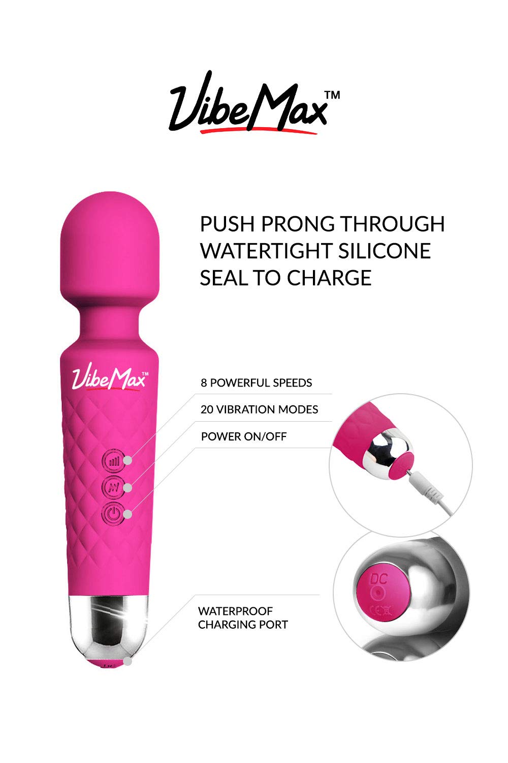 VibeMax Rechargeable Personal Massager – Multi-Speed Therapy

