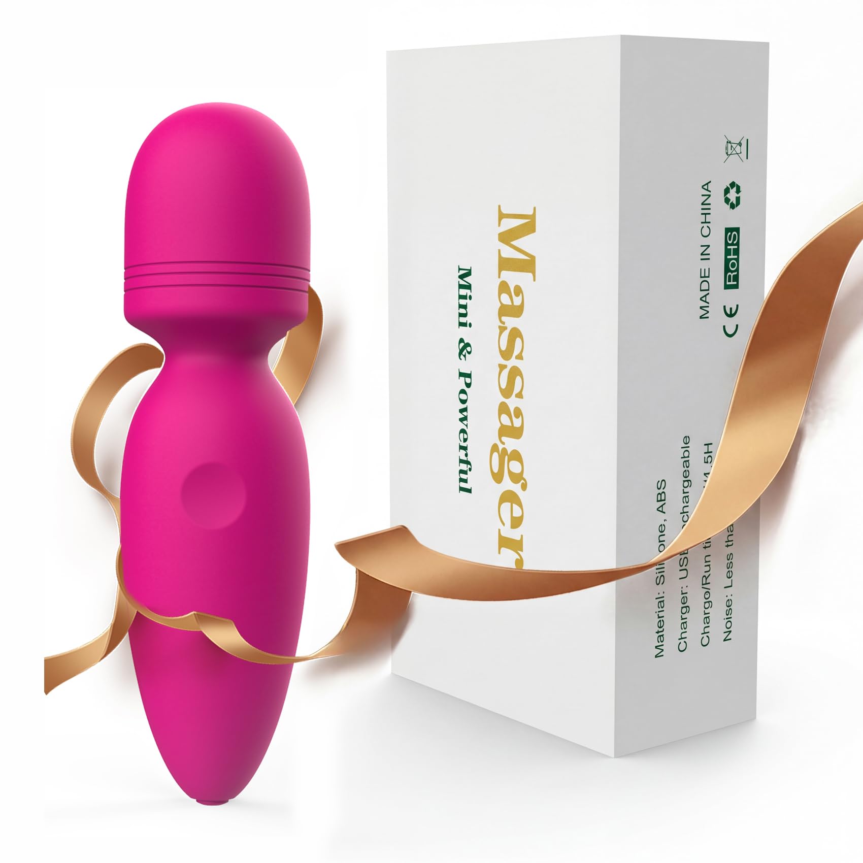 Fuwyiy Mini Massager – Cordless Handheld with 10 Modes

