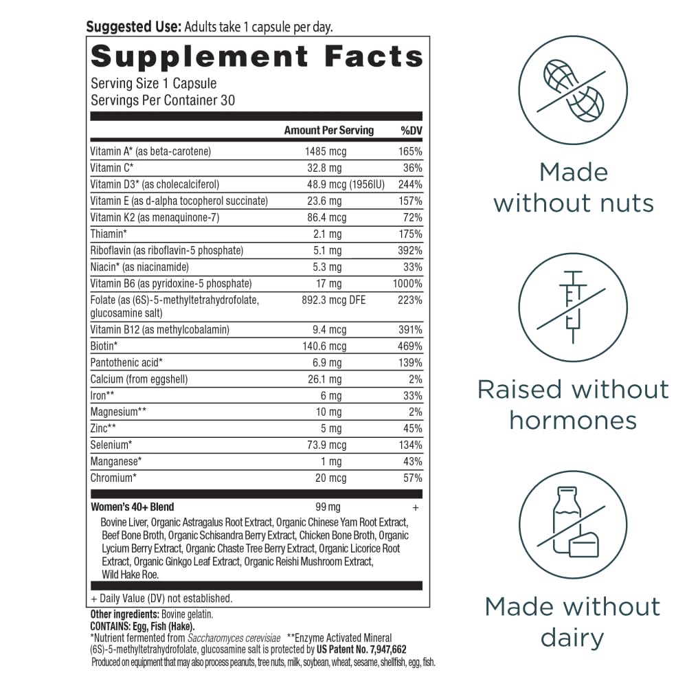Ancient Nutrition Women's 40+ Multivitamin | One Daily

