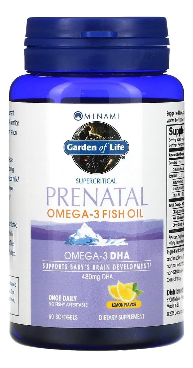 Garden of Life Minami Prenatal Omega-3 DHA Fish Oil – Lemon

