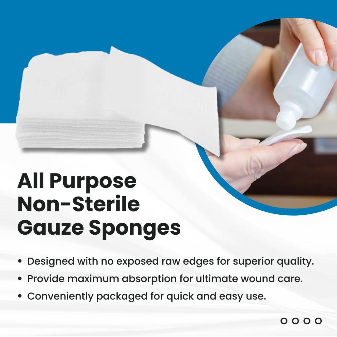 Dealmed Non-Woven Gauze Sponges – Absorbent Wound Care

