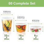Dipoo Deli Containers with Lids – BPA-Free Leak-Proof Storage

