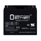Mighty Max ML18-12 12V 18Ah AGM Battery NB Terminal

