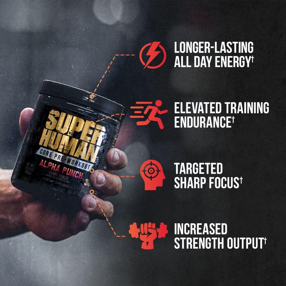 Alpha Lion Core Pre-Workout Powder with Creatine & Caffeine

