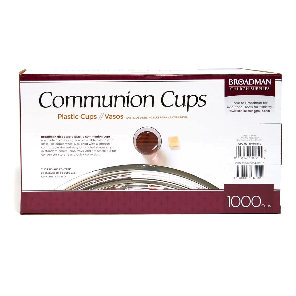 Broadman Church Supplies Plastic Communion Cups

