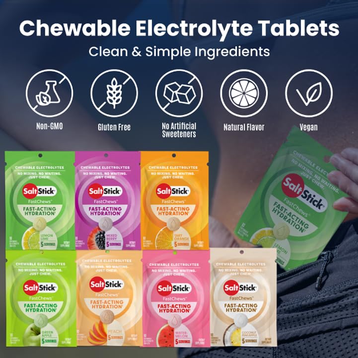 SaltStick Electrolyte FastChews Hydration Chewable Tablets

