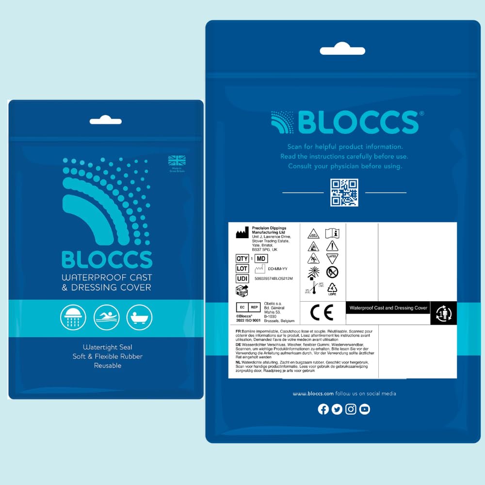 Bloccs Waterproof Arm Cast Cover | Shower and Bath

