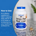 Nutricost Grass-Fed Beef Liver Capsules


