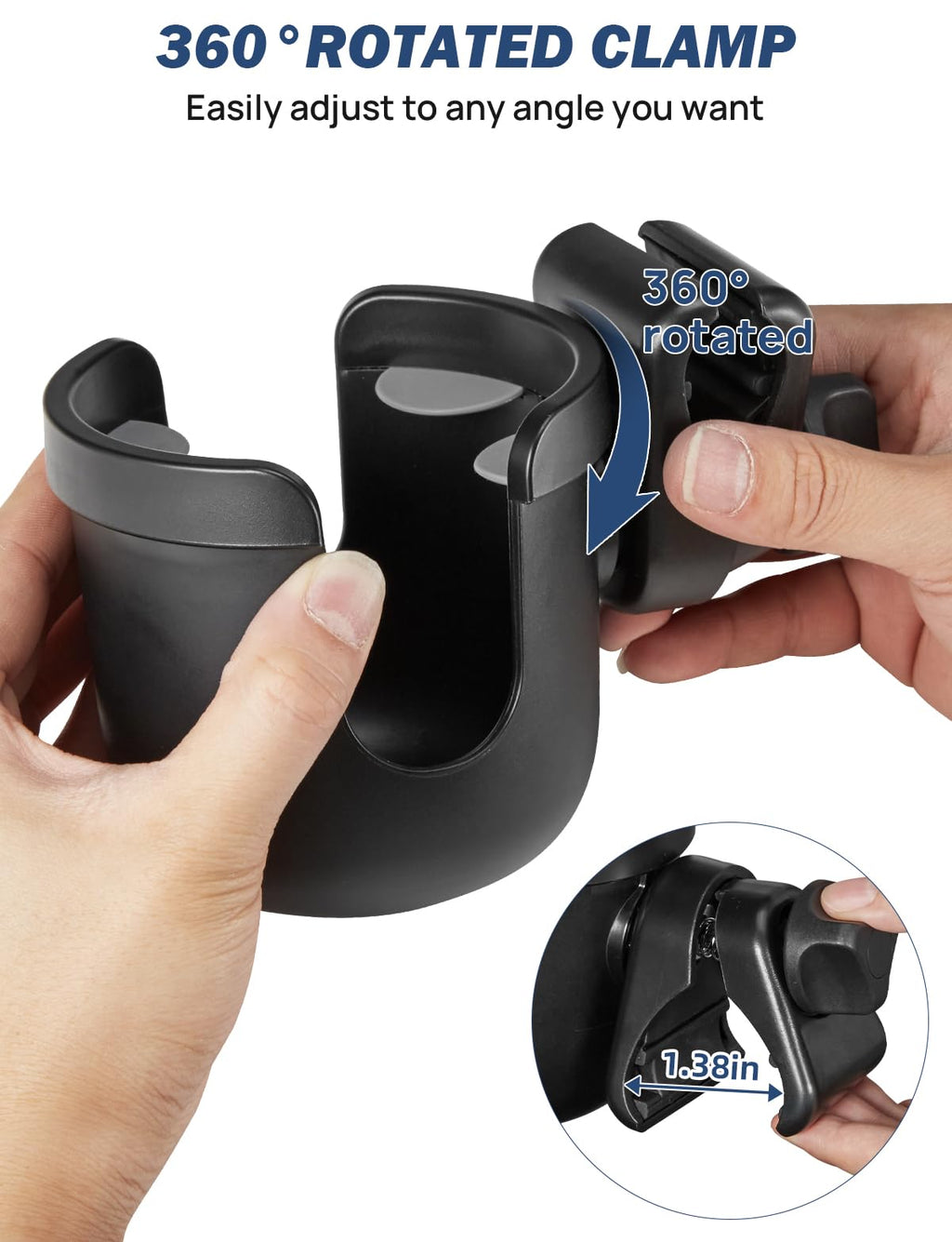 JOYTUTUS Wheelchair Cup Holder for Walker Stroller & Scooter

