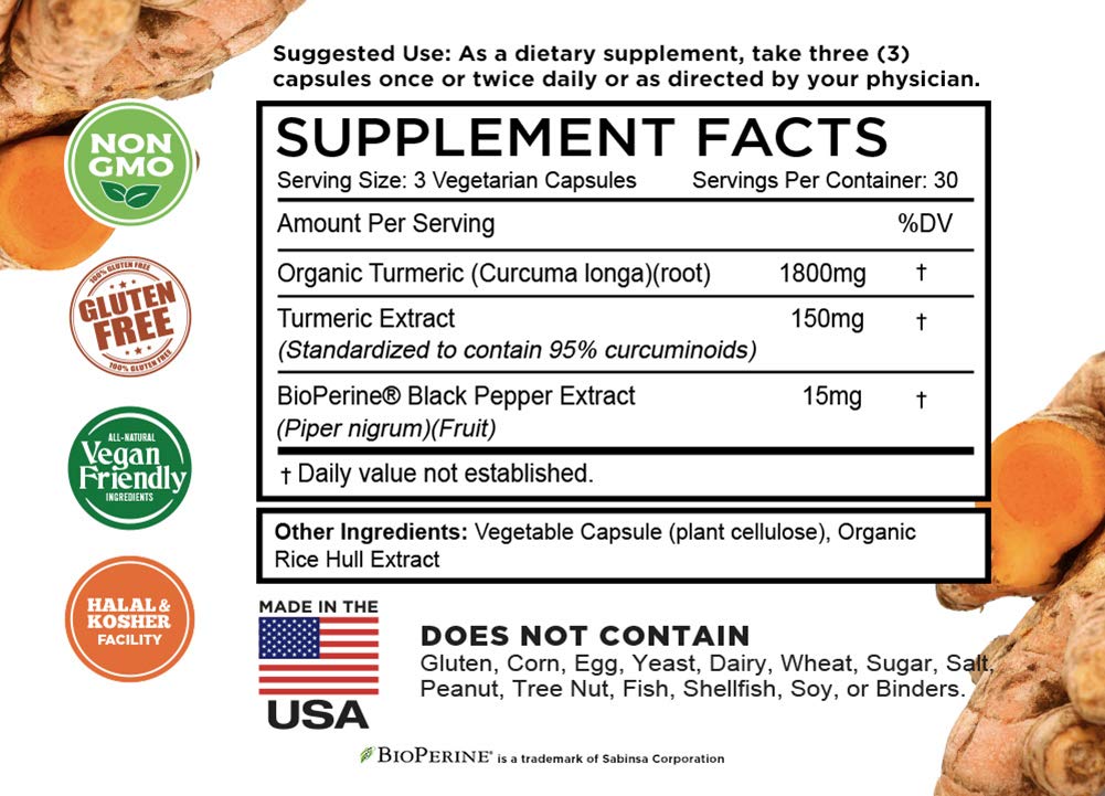 FarmHaven Turmeric Curcumin Capsule | Absorption Boost

