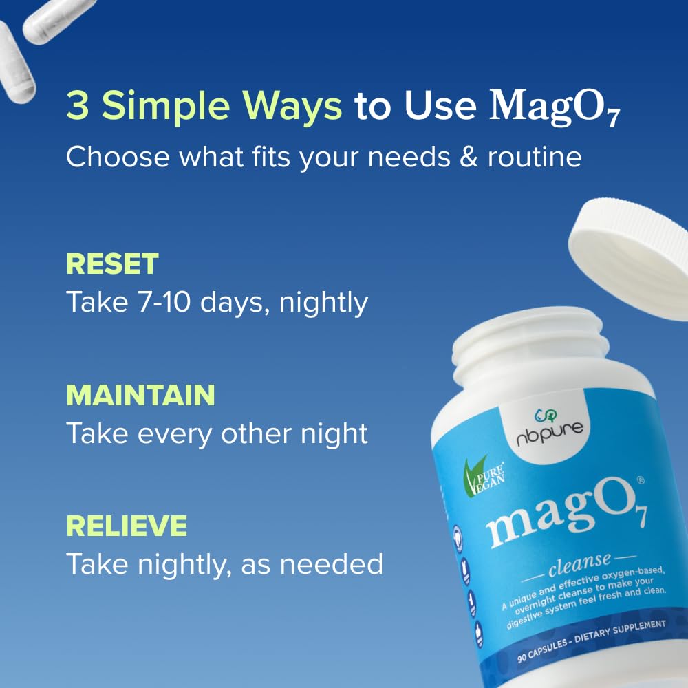 nbpure MagO7 Natural Colon Cleanse and Detox | Gentle Relief

