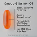 Sports Research Salmon Oil Softgels | Omega-3 EPA & DHA

