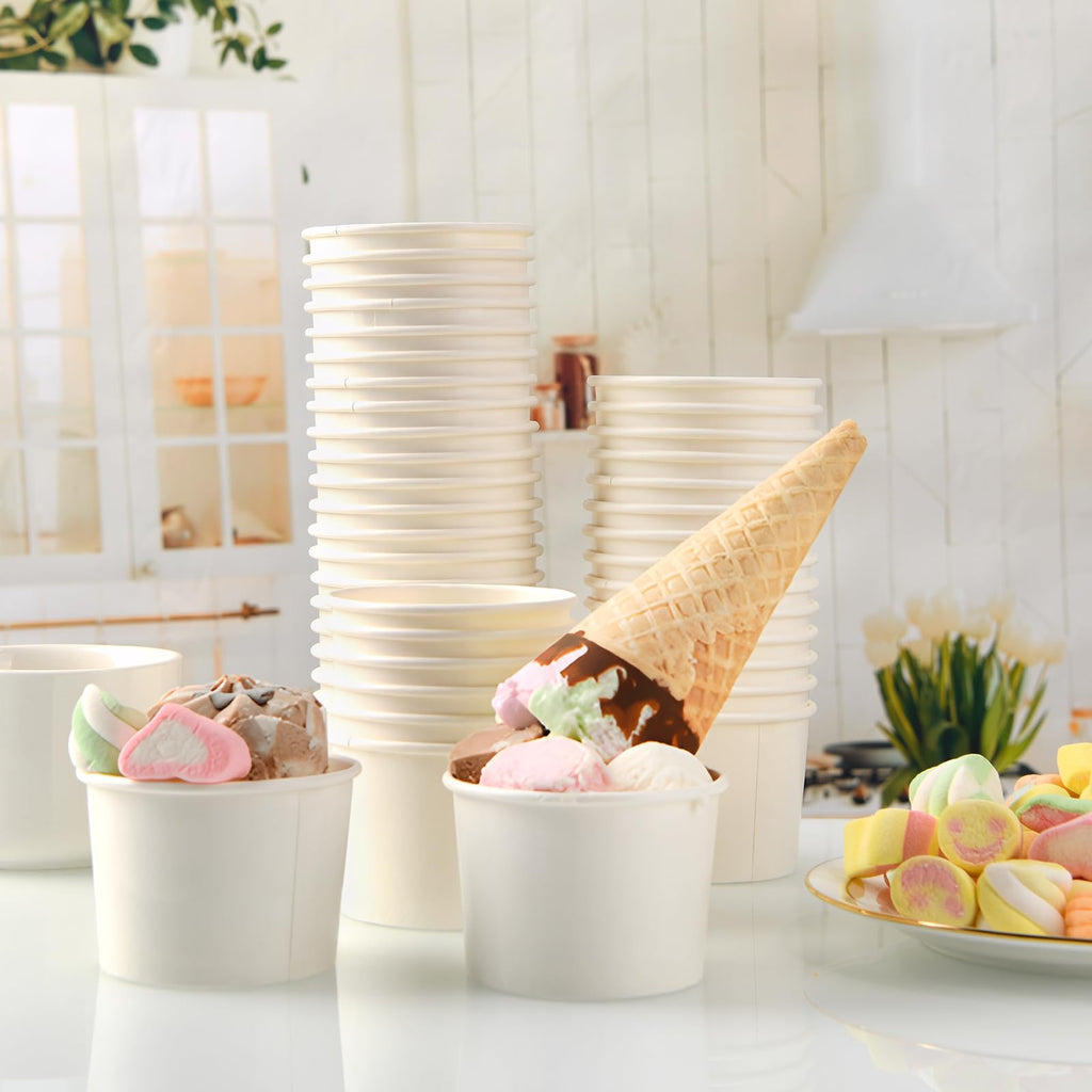 Belinlen Paper Dessert Vessels for Frozen Treats

