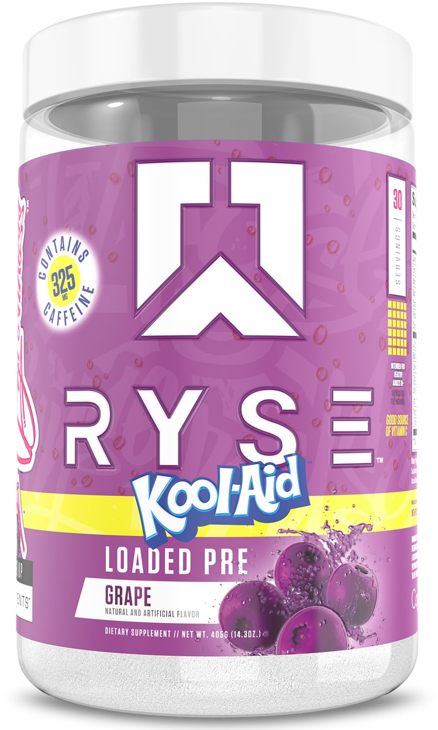 RYSE Loaded Pre Workout Powder - Caffeine, Citrulline & Beta-Alanine