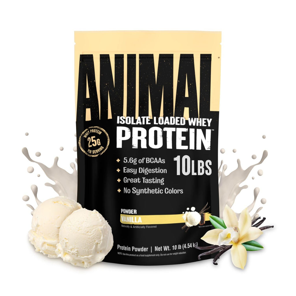 Animal Whey Isolate Protein Powder - 25g Protein, Digestive Enzymes