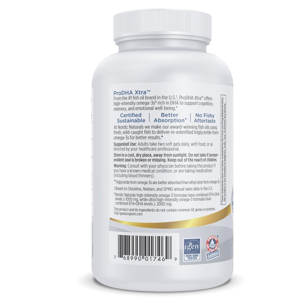 Nordic Naturals ProDHA 1000 DHA Omega-3 Brain & Mood

