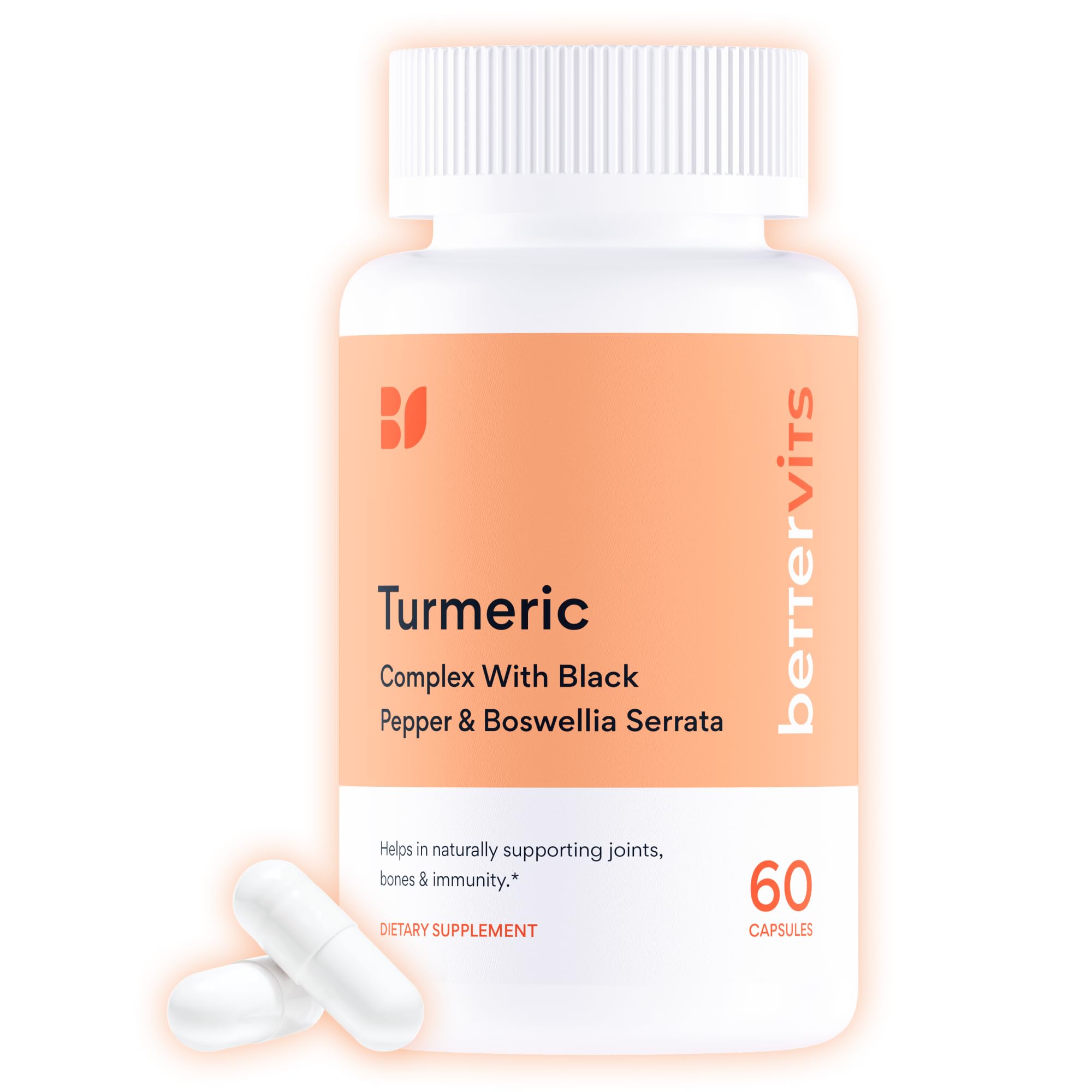 Bettervits Turmeric Curcumin with Black Pepper Joint Support

