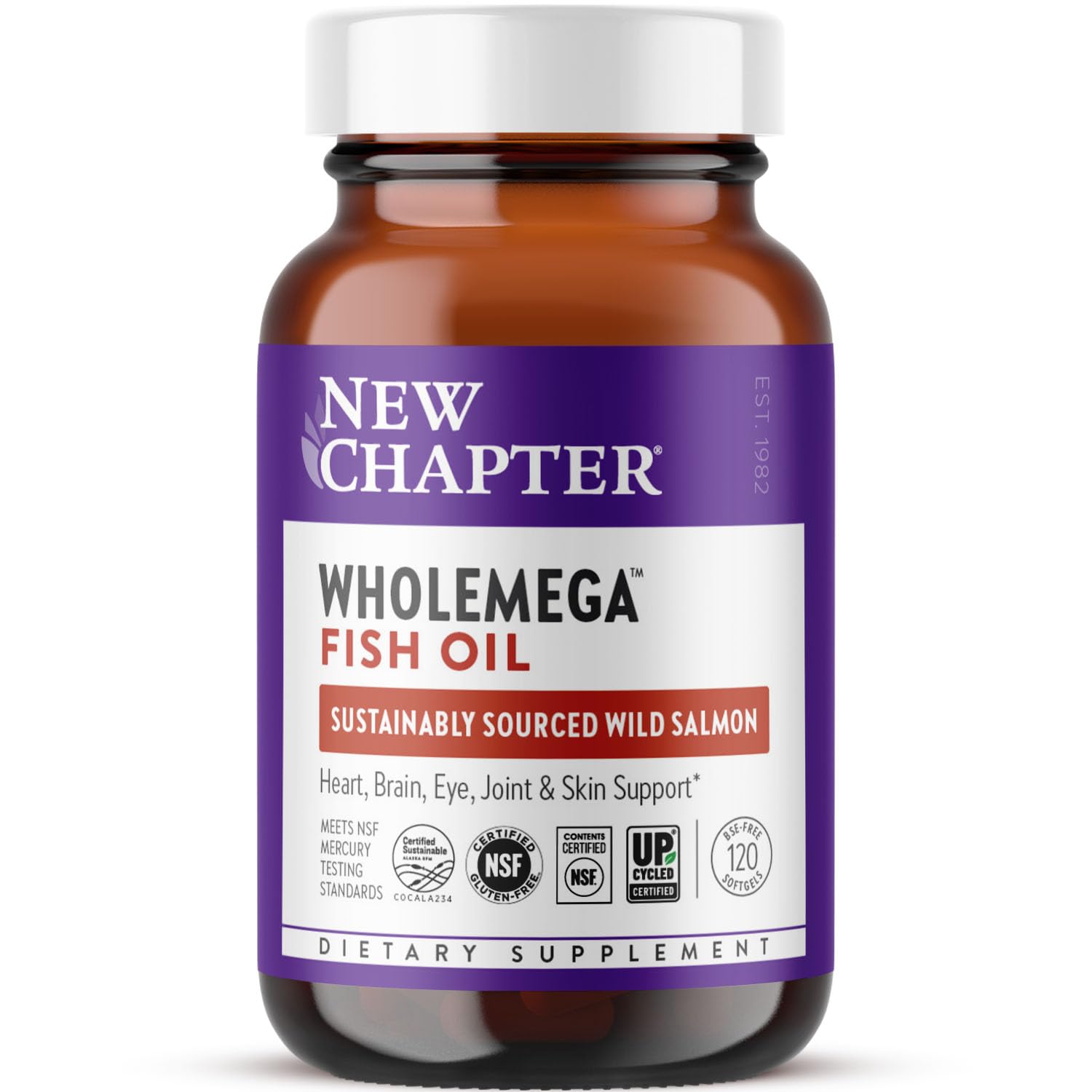 New Chapter Wholemega Wild Alaskan Fish Oil 2000 mg

