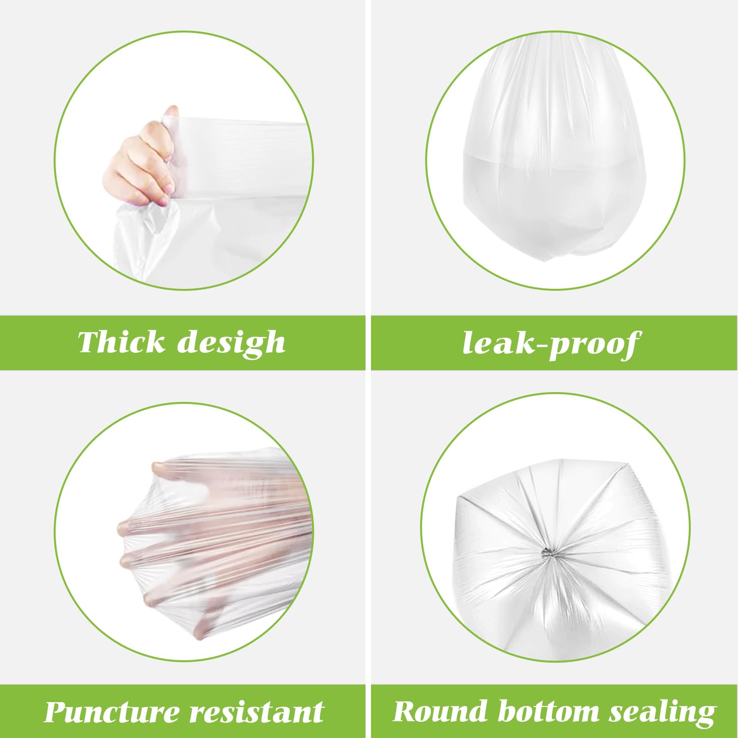 Teivio Multipurpose Trash Bags

