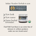 Wild Yam Root Cream by Indian Meadow – Organic PMS Relief

