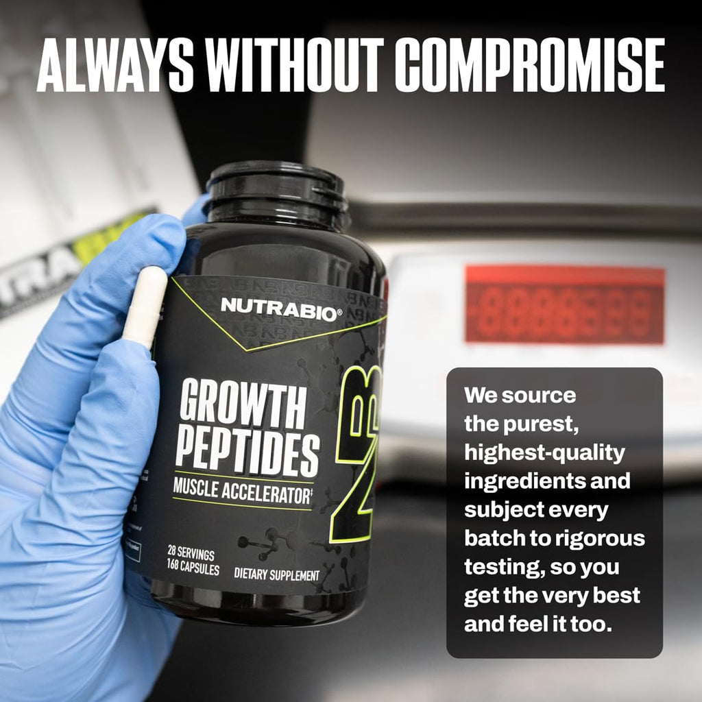 NutraBio Growth Peptides Muscle Accelerator for Lean Muscle

