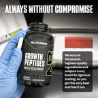 NutraBio Growth Peptides Muscle Accelerator for Lean Muscle

