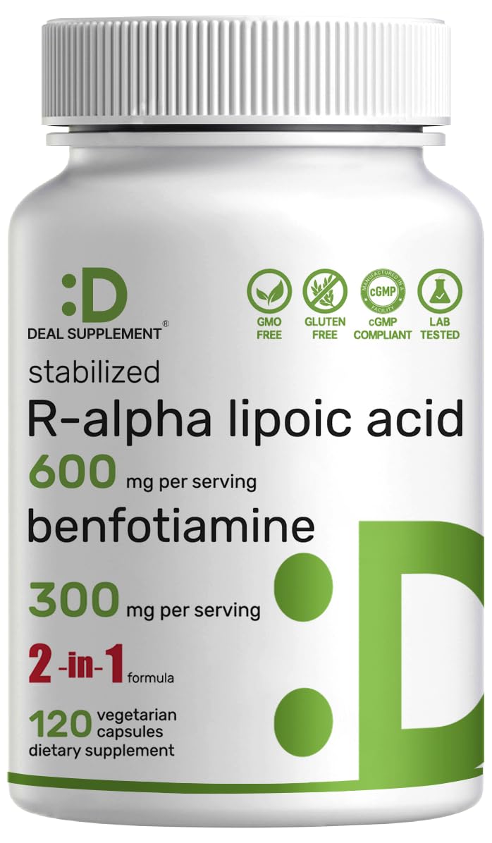 Deal Supplement R-Alpha Lipoic Acid with Benfotiamine

