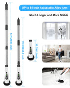 Leebein Electric Spin Scrubber Cordless with 8 Heads

