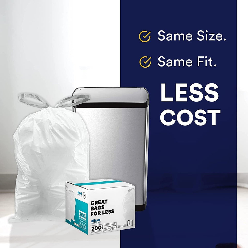 Plasticplace Custom Fit Trash Bags for Code Q | 13-17 Gal

