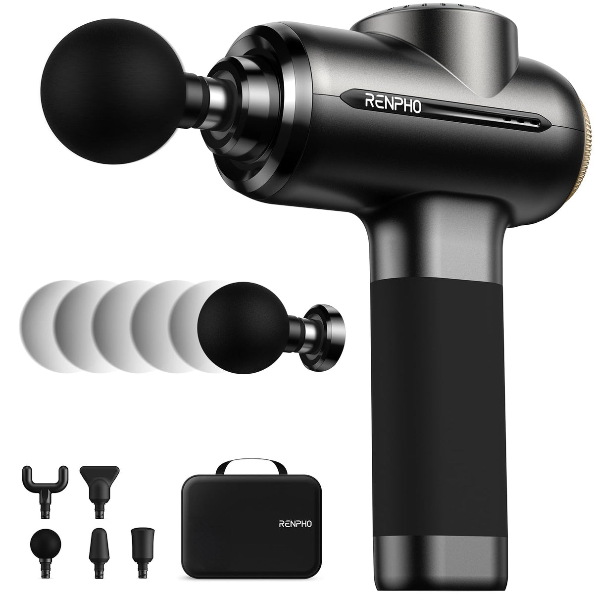 RENPHO Active Thermacool 2 Massage Gun with Heat and Cold Therapy – Handheld Percussion Massager