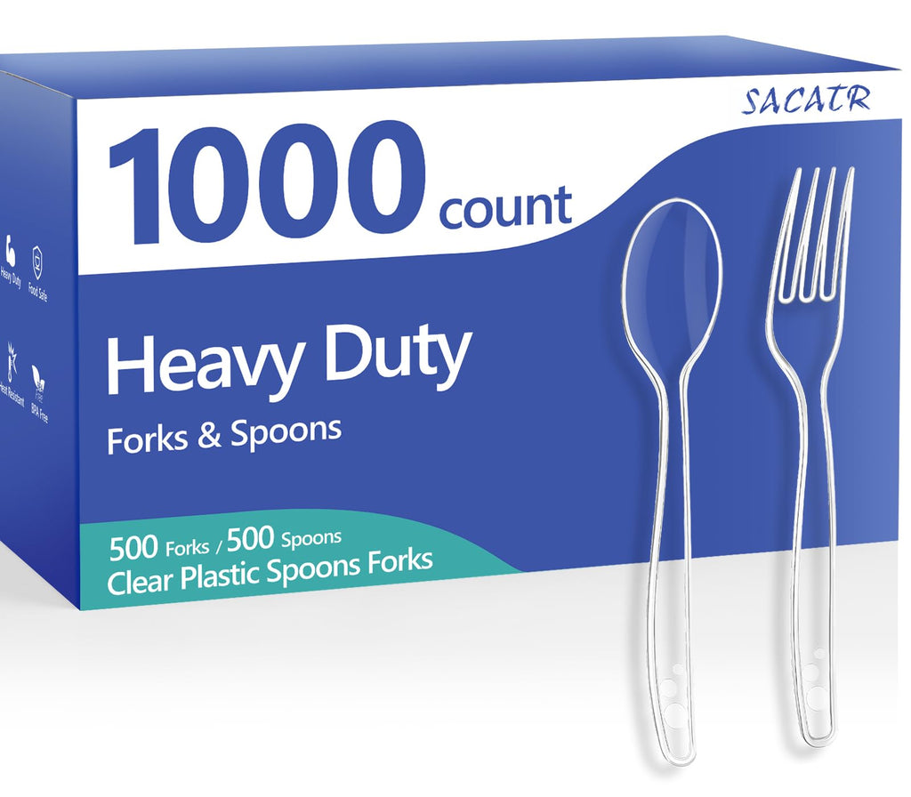 Heavy Duty Disposable Plastic Silverware Set

