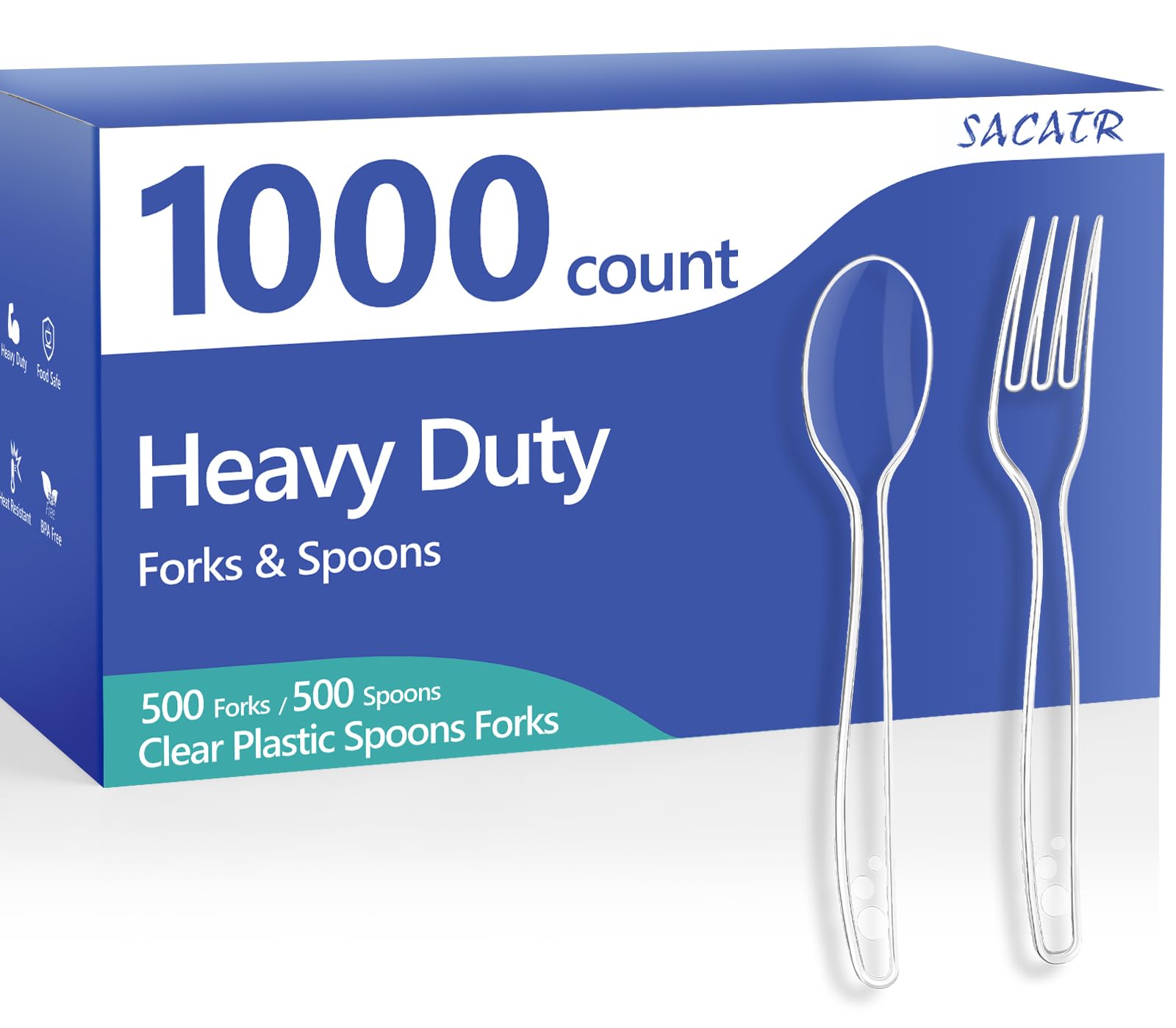 Heavy Duty Disposable Plastic Silverware Set

