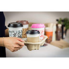 Karat Disposable Drink Carrier Molded Fiber Tray

