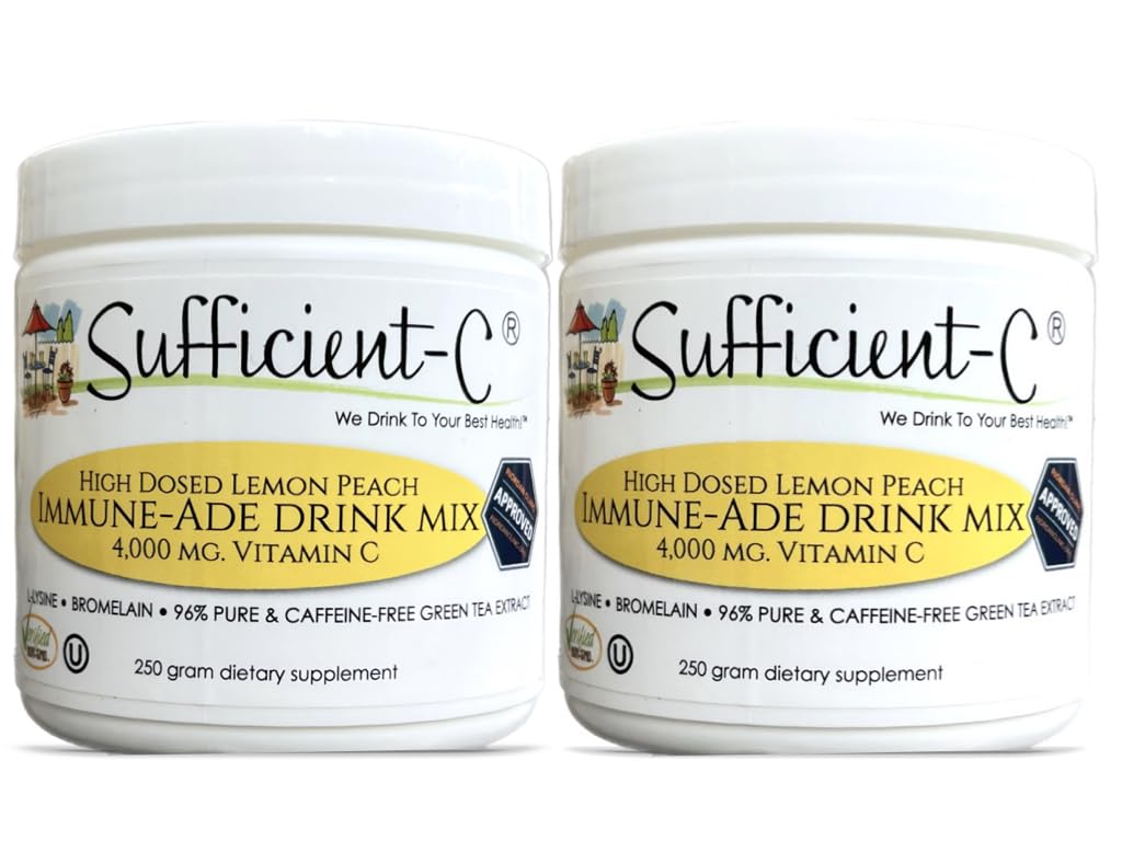 Sufficient-C Vitamin C Drink Mix – Immune Support, Sugar-Free Plant-Based